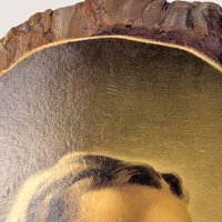 Vintage Salman Reproduction Head of Christ Wood Wall Plaque