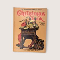 Vintage 1978 hardcover edition of The Saturday Evening Post Christmas Book featuring Norman Rockwell illustrations on the cover.