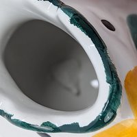 Vintage Italian Ceramic Chicken Hand Painted Creamer