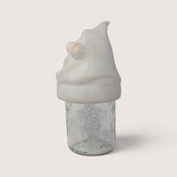 Vintage Ceramic Ghost Mason Jar Topper