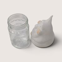 Vintage Ceramic Ghost Mason Jar Topper