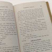 1940 New Ritual Order Of The Eastern Star Hardcover Book