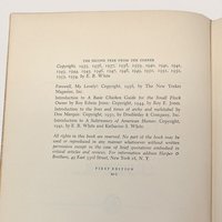 1954 The Second Tree From The Corner E B White Hardcover Book