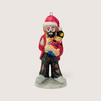Vintage Emmett Kelly Jr Hobo Clown Christmas Ornaments Pair