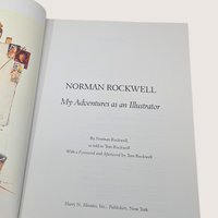 1988 Norman Rockwell My Adventures as an Illustrator Hardcover Book