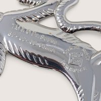 Vintage Cat in the Hat Silver Plated Ornament Pair