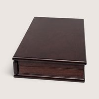 Vintage Wooden Pinochle Card Box and Hoyle Decks