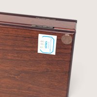 Vintage Wooden Pinochle Card Box and Hoyle Decks