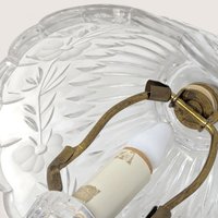 Vintage Clear Cut Glass Boudoir Lamp