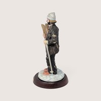 Vintage Flambro Emmett Kelly Jr Skier Porcelain Clown Figurine