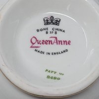 Vintage Queen Anne Bone China Floral Tea Cup And Saucer