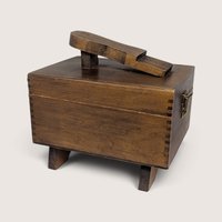 Vintage Wooden Shoe Shine Box Valet