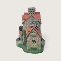 Vintage PartyLite Old World Village #3 Ceramic Tealight House Candle Holder
