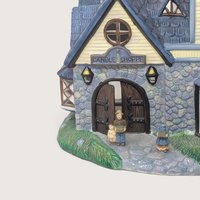 Vintage PartyLite Old World Village #1 Candle Shoppe Ceramic Tealight House