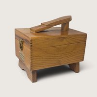 Vintage Griffin Shinemaster Wooden Shoe Shine Box