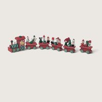 Vintage Small Wooden Christmas Train Set 
