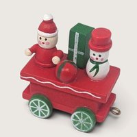 Vintage Small Wooden Christmas Train Set 