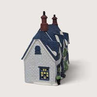Vintage 1990 Department 56  Brownlow House Lighted Village Building