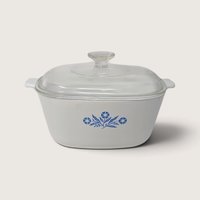 Vintage CorningWare 2.5 Quart Blue Cornflower Casserole Dish
