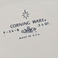 Vintage CorningWare 2.5 Quart Blue Cornflower Casserole Dish