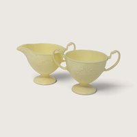 Vintage Yellow Plastic Child Serving Set Tea 