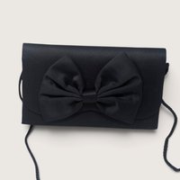 Vintage Milor Black Satin Evening Bag