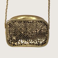 Vintage Whiting and Davis International Gold Metal Mesh Mini 