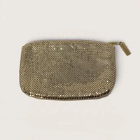 Vintage Whiting and Davis International Gold Metal Mesh Cosmetic Bag