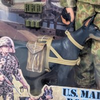 Vintage 1999 Hasbro GI Joe US Marine Dog Unit 12 Inch Action Figure