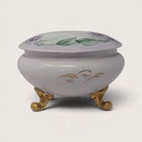 Antique OE & EG Royal Austria Footed Porcelain Trinket Box