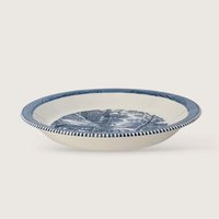 Vintage Currier and Ives A Snowy Morning Pie Plate Royal China