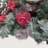 Vintage Home Interiors Christmas Taper Candle Holder Centerpiece