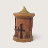 Vintage Gunter Kerzen Walldurn Carved Wax Candle Germany