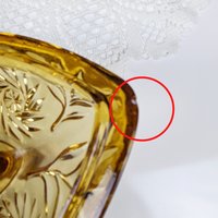 Vintage Hazel Atlas Gold Triangle Candy Dish