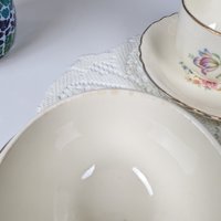Set of 3 Wayside Vintage Homer Laughlin, Cunningham & Pickett Wayside Cups and Saucers