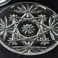Set of 4 Vintage Anchor Hocking Prescut Clear Coasters