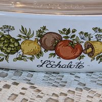 Corning Ware L'Echalote Spice of Life Quart Casserole Dish With Glass Lid