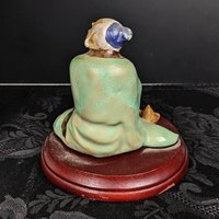 Vintage Chinese Shiwan Mudman in Green Shirt
