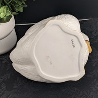 Vintage Ceramic Plant Holder with Geese