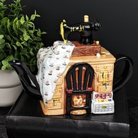 Vintage Sewing Machine Porcelain Teapot, Made for General Mills