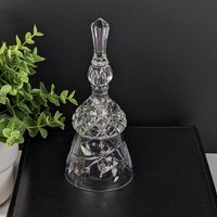 Vintage Etched Crystal Bell
