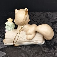 1992 Enesco Precious Moments Squirrel Ornament "I'm Nuts About You"