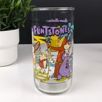 Set of 4 Hardees Flintstones Glasses, The First 30 Years