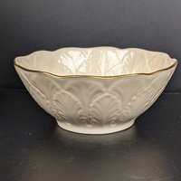 Set of 2 Lenox Embossed Leaf Sylvan Bon Bon Bowls