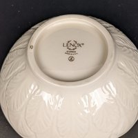 Set of 2 Lenox Embossed Leaf Sylvan Bon Bon Bowls
