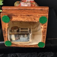 Vintage Ceramic Santa Music Box