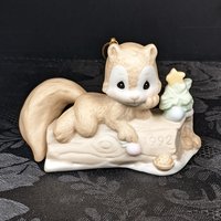 1992 Enesco Precious Moments Squirrel Ornament "I'm Nuts About You"