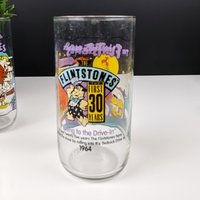 Set of 4 Hardees Flintstones Glasses, The First 30 Years