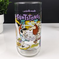 Set of 4 Hardees Flintstones Glasses, The First 30 Years