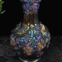 Imperial Glass Loganberry Carnival Glass 10" Flower Vase